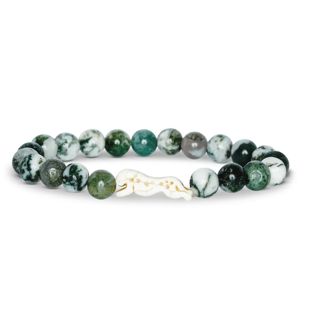 Cheetah Fahlo Tracking Bracelet - Acacia Stone