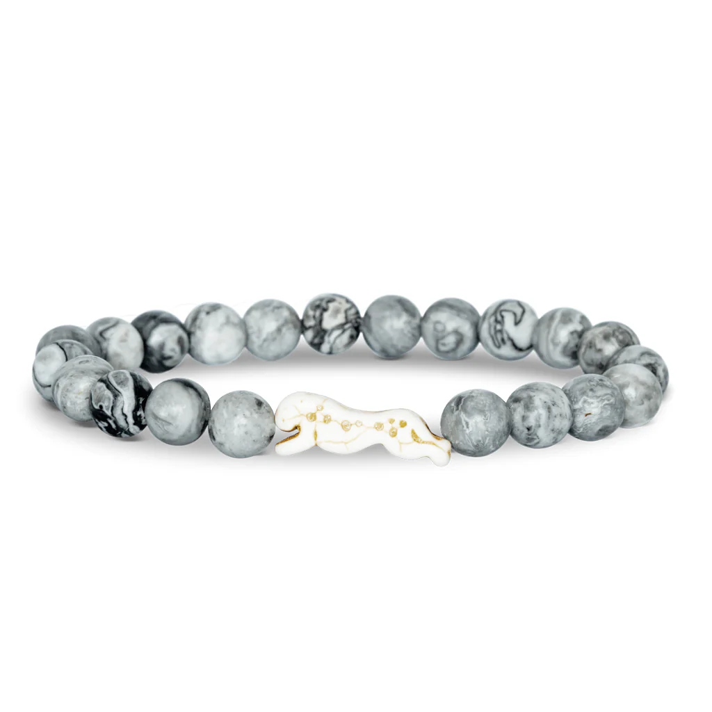 Cheetah Fahlo Tracking Bracelet - Cloudburst Stone