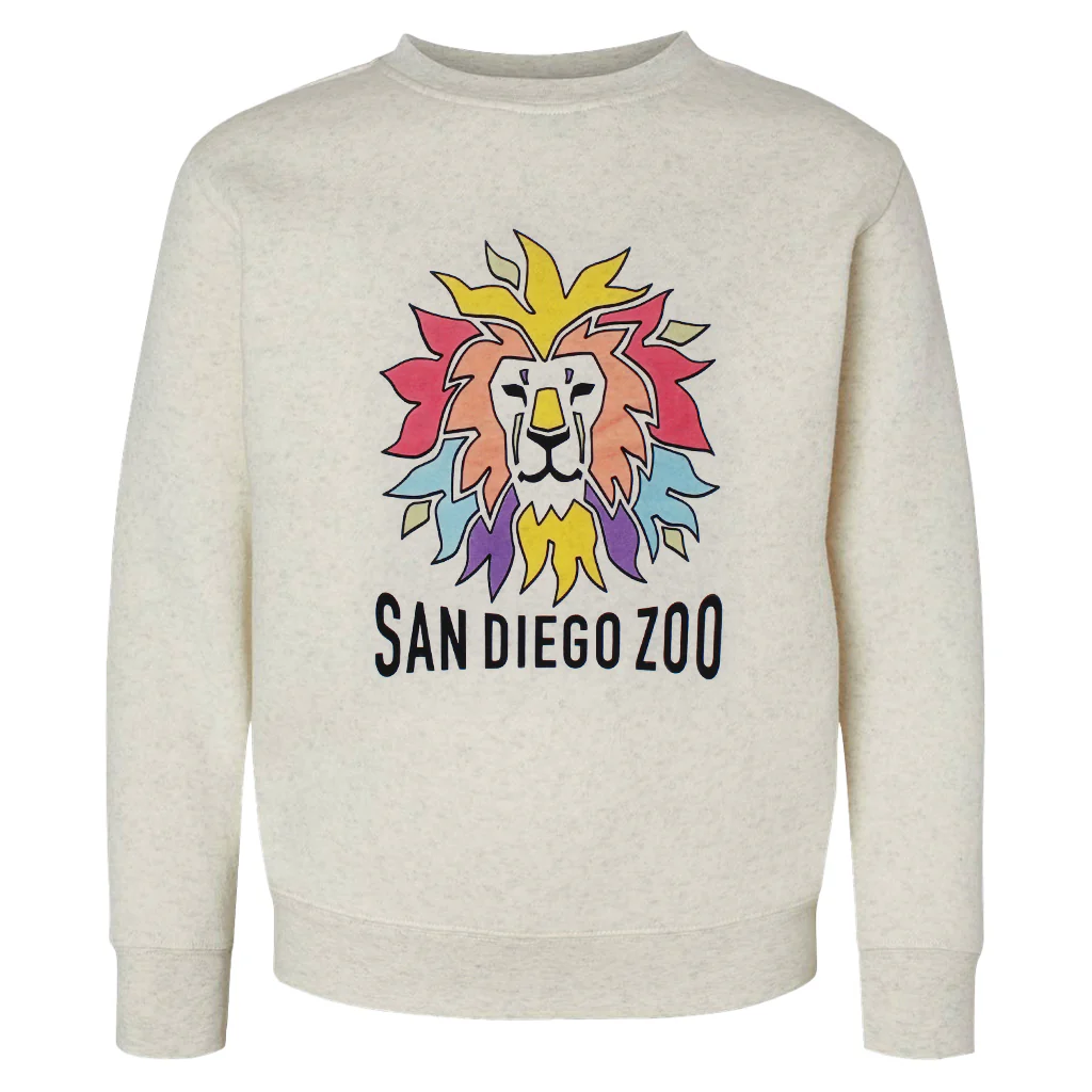 Colorful Lion Color-Changing Kids Sweatshirt - Image 4