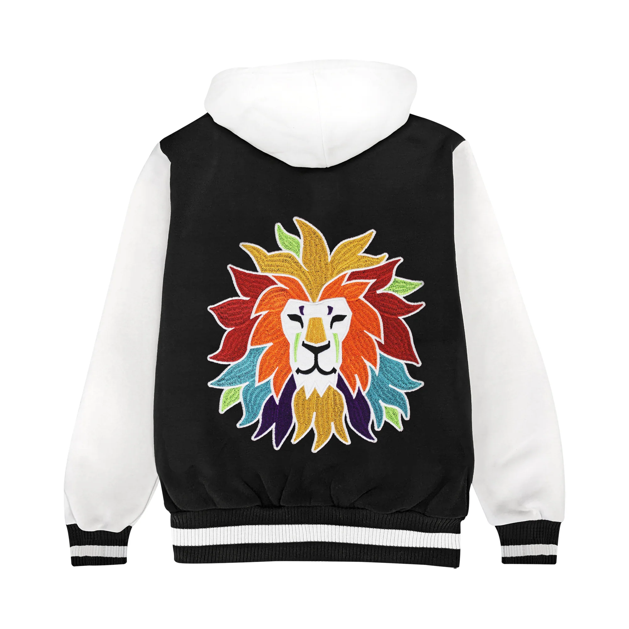 Colorful Lion Kids Varsity Jacket - Image 3