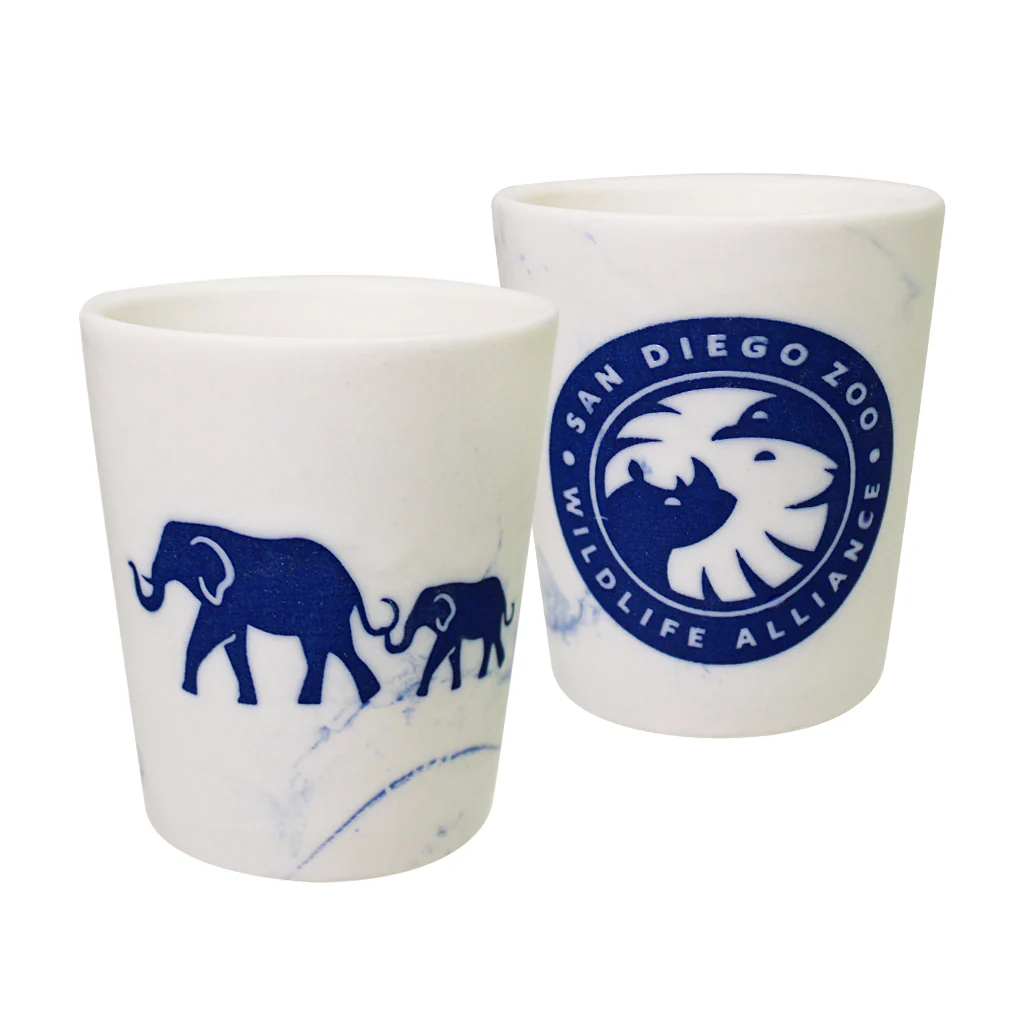 Elephant Shot Glass - Blue Marble