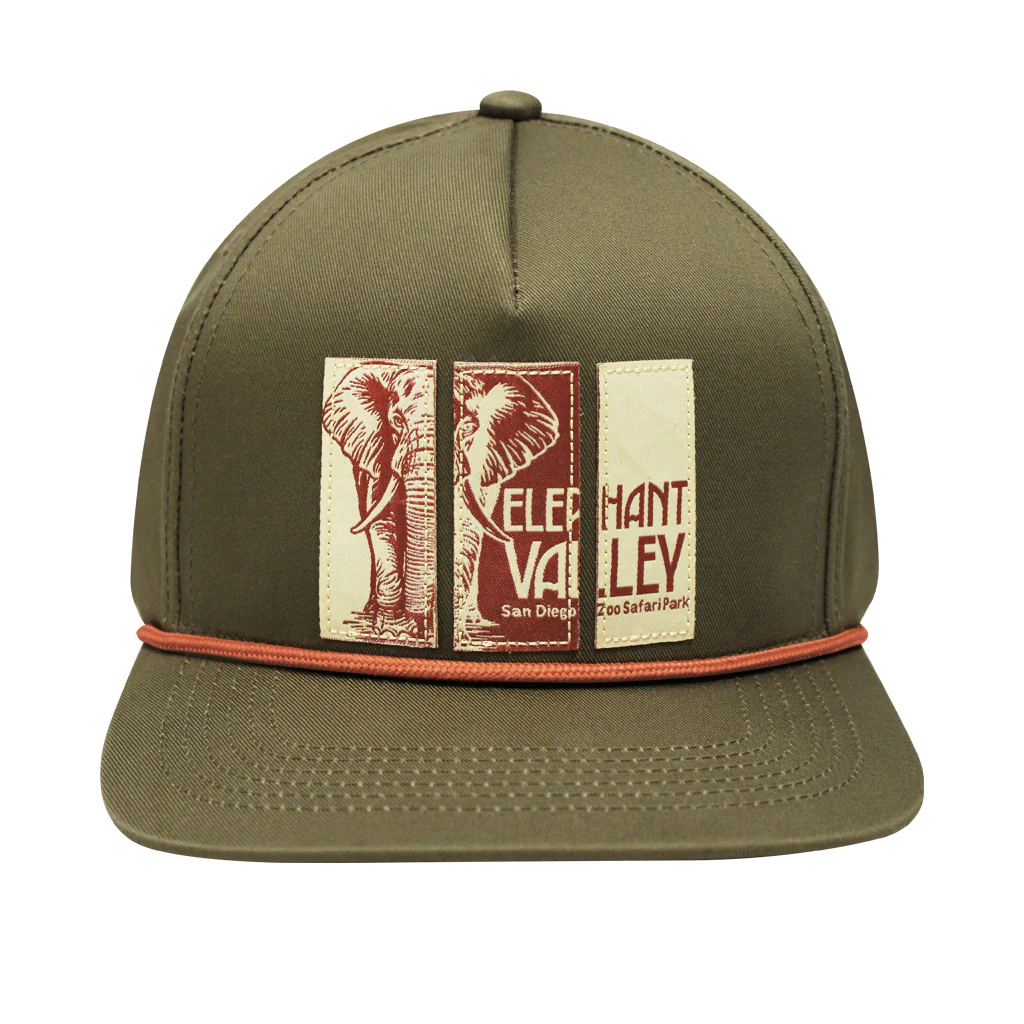 Elephant Valley 3 Patch Baseball Cap