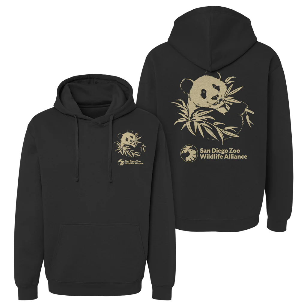 Etched Panda Hooded Sweatshirt