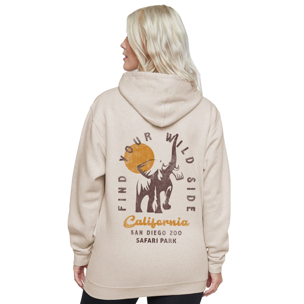 Find Your Wild Side Elephant Hooded Sweatshirt - Image 2