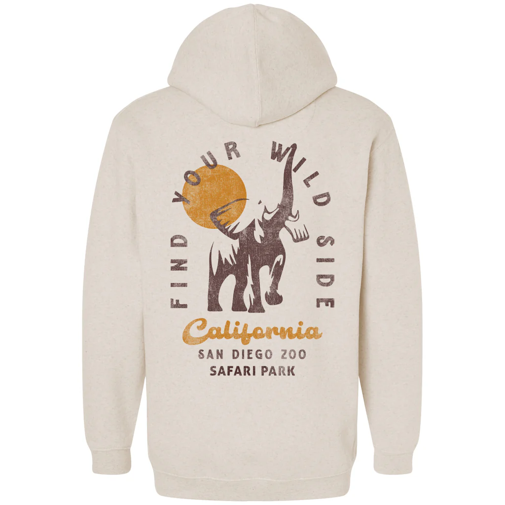 Find Your Wild Side Elephant Hooded Sweatshirt - Image 4