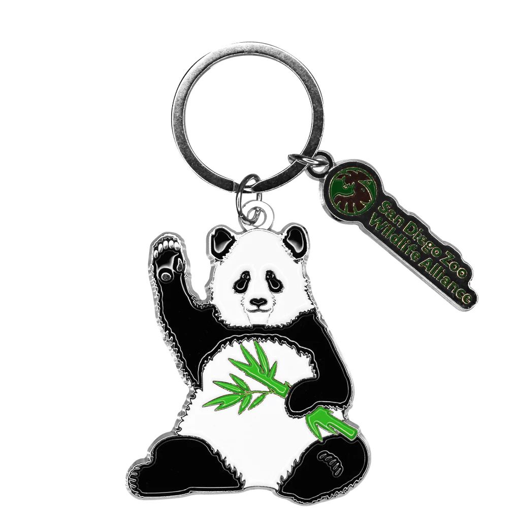 Panda Hi Enamel Keychain