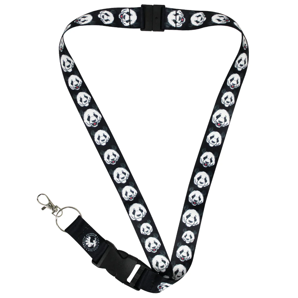 Giant Panda Faces Lanyard
