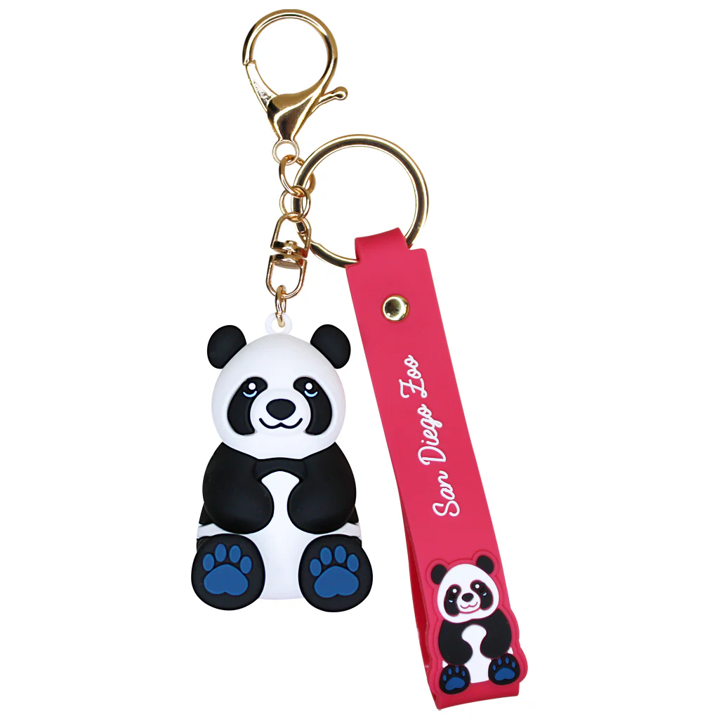Panda Keychain with Wristlet