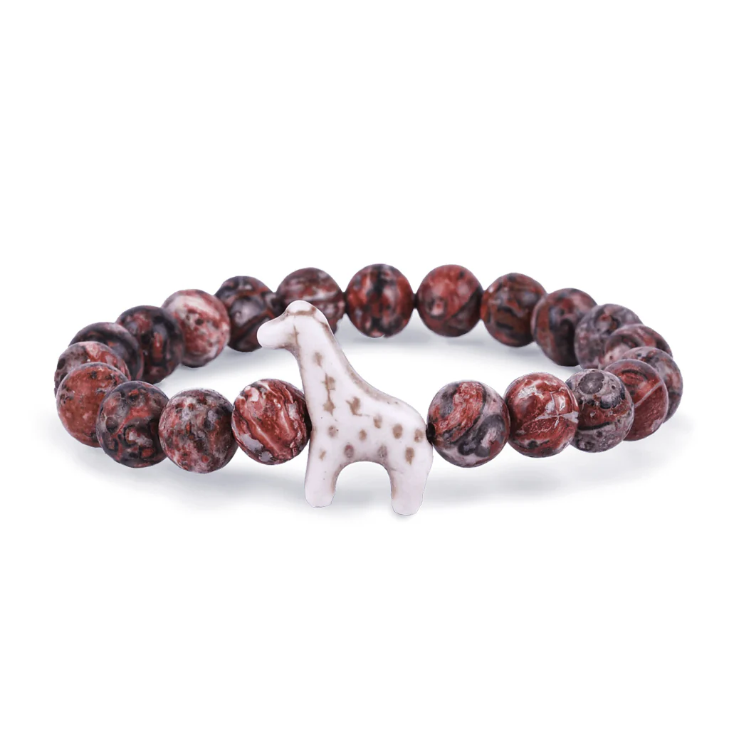 Giraffe Fahlo Tracking Bracelet - Sahara Stone