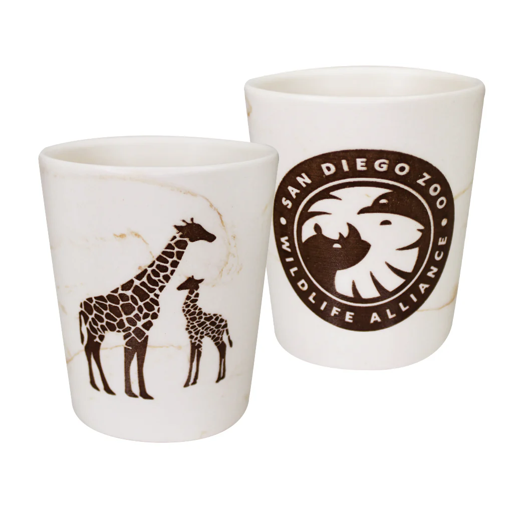 Giraffe Shot Glass - Brown Marble