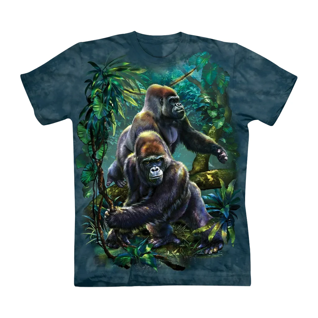 Gorilla Jungle Tie-Dyed Kids Tee