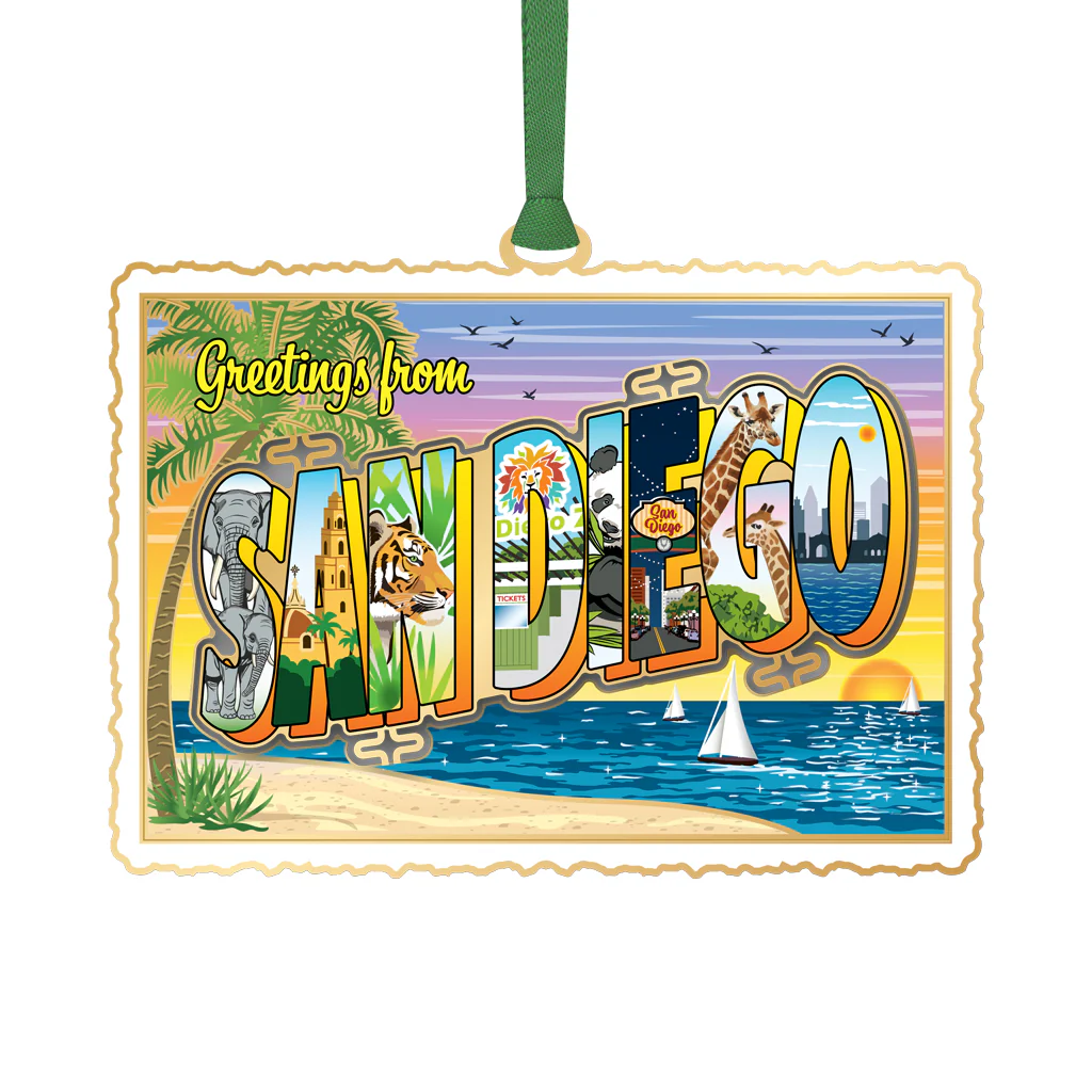 Greetings From San Diego Ornament