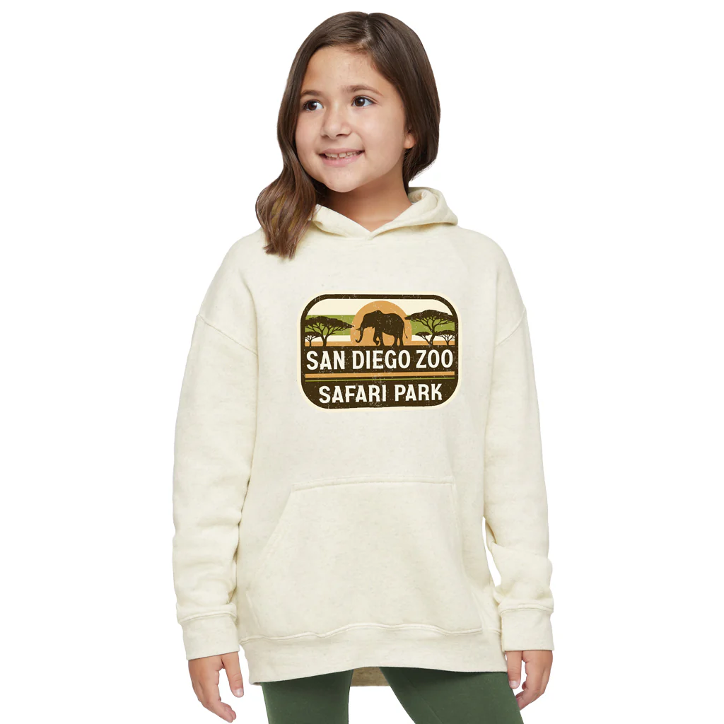 Horizon Elephant Kids Hooded Sweatshirt - Image 2