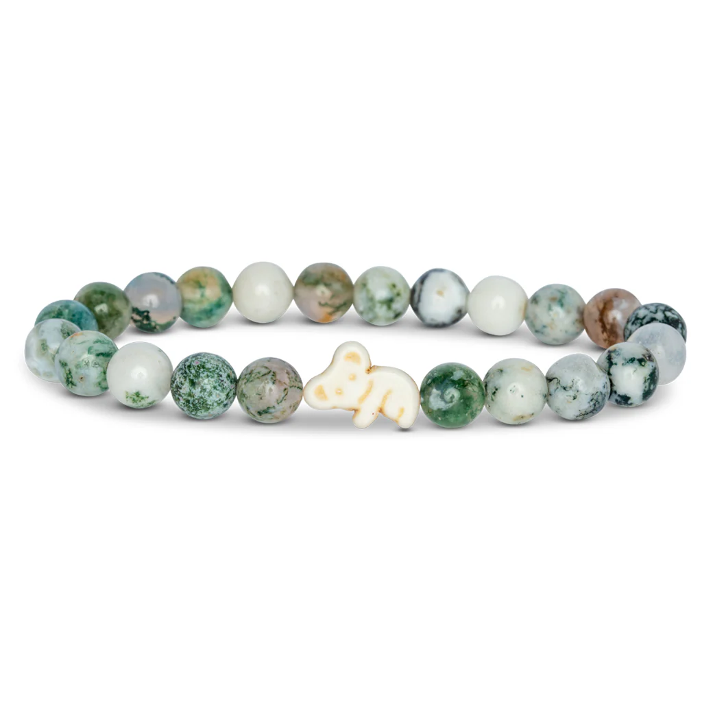 Koala SDZWA | Fahlo Tracking Bracelet - Eucalyptus Stone