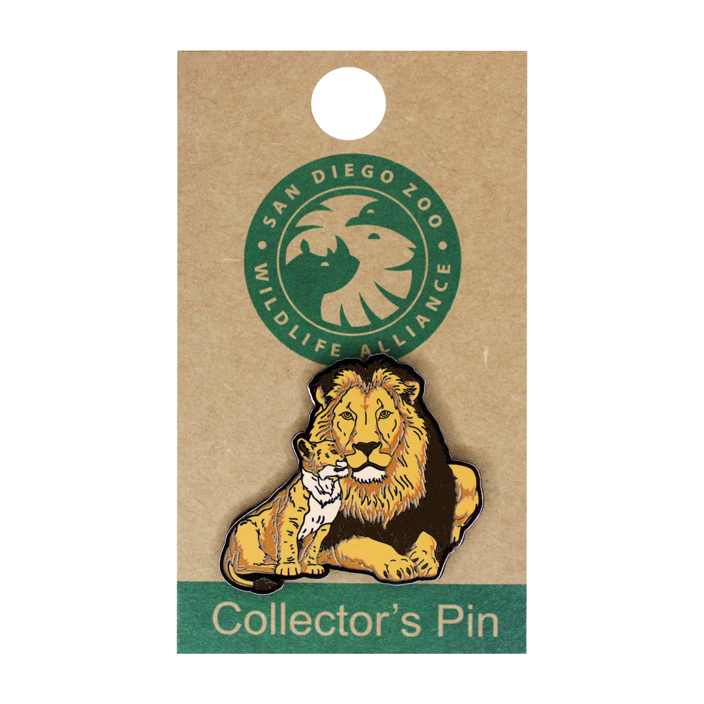 Lion & Cub Trading Pin