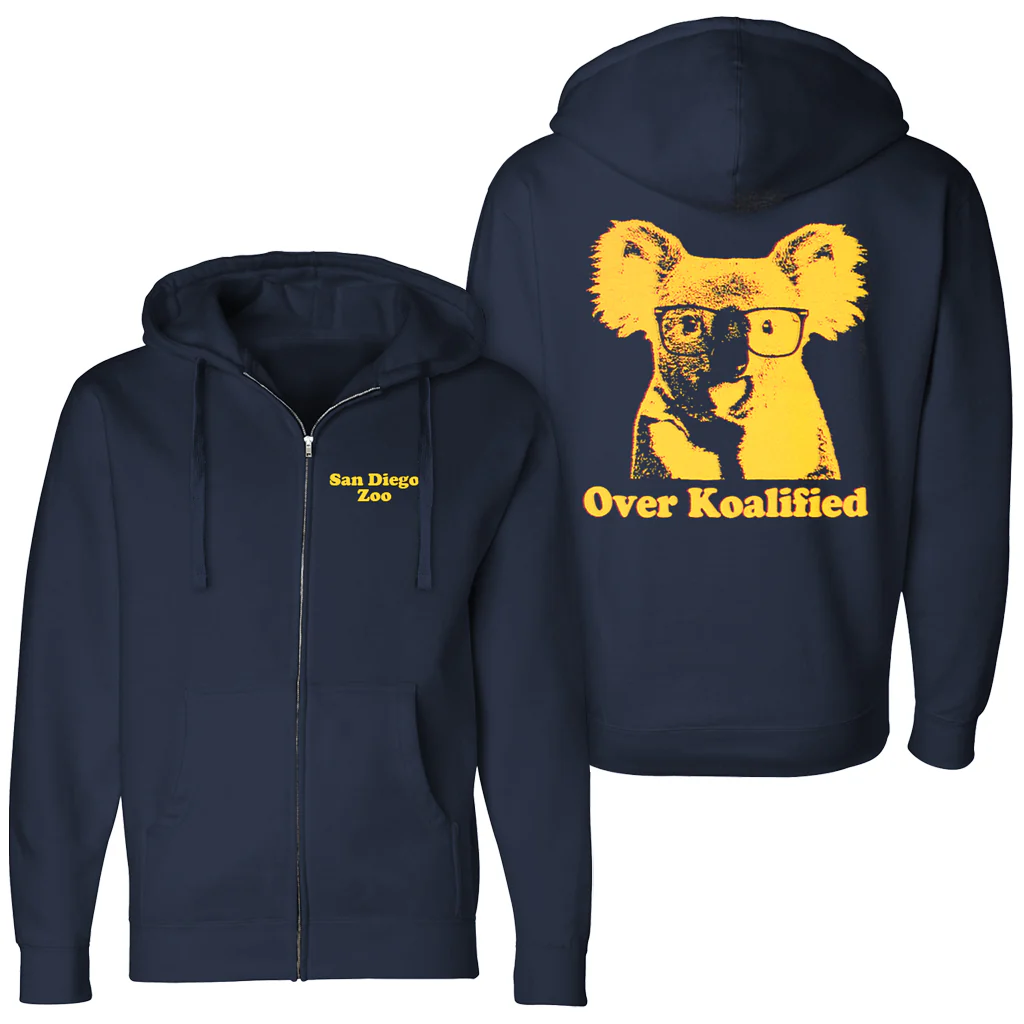 Over Koalified Zip-Up Hooded Sweatshirt