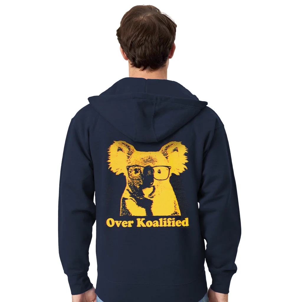 Over Koalified Zip-Up Hooded Sweatshirt - Image 2