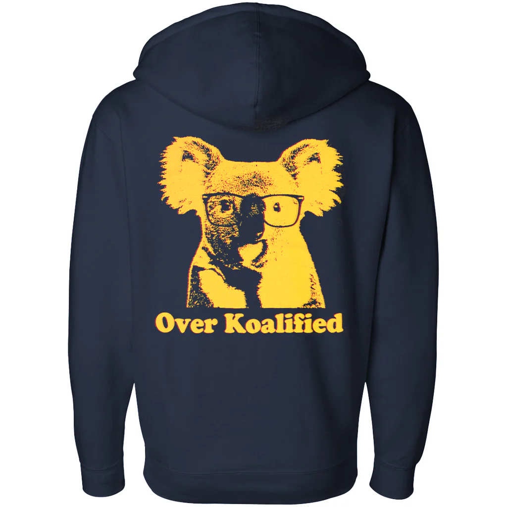 Over Koalified Zip-Up Hooded Sweatshirt - Image 4