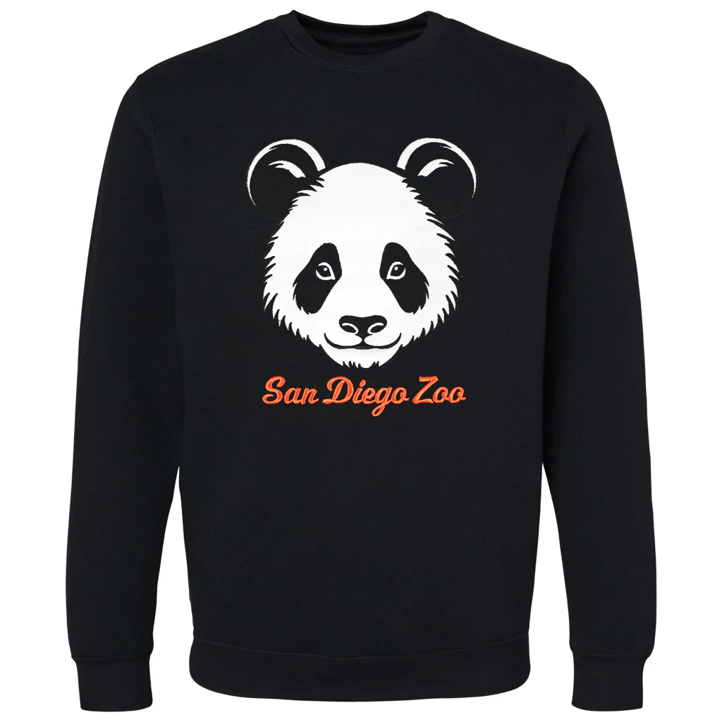 Panda Face Appliqué Sweatshirt