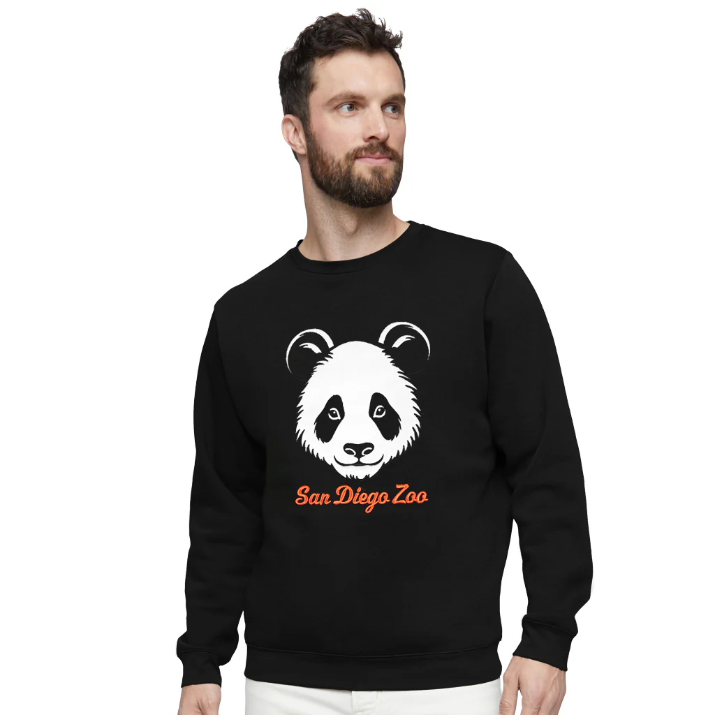 Panda Face Appliqué Sweatshirt - Image 2