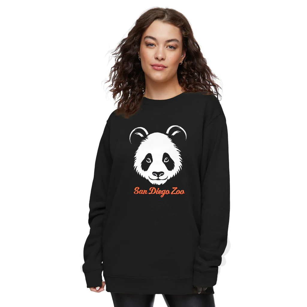 Panda Face Appliqué Sweatshirt - Image 3