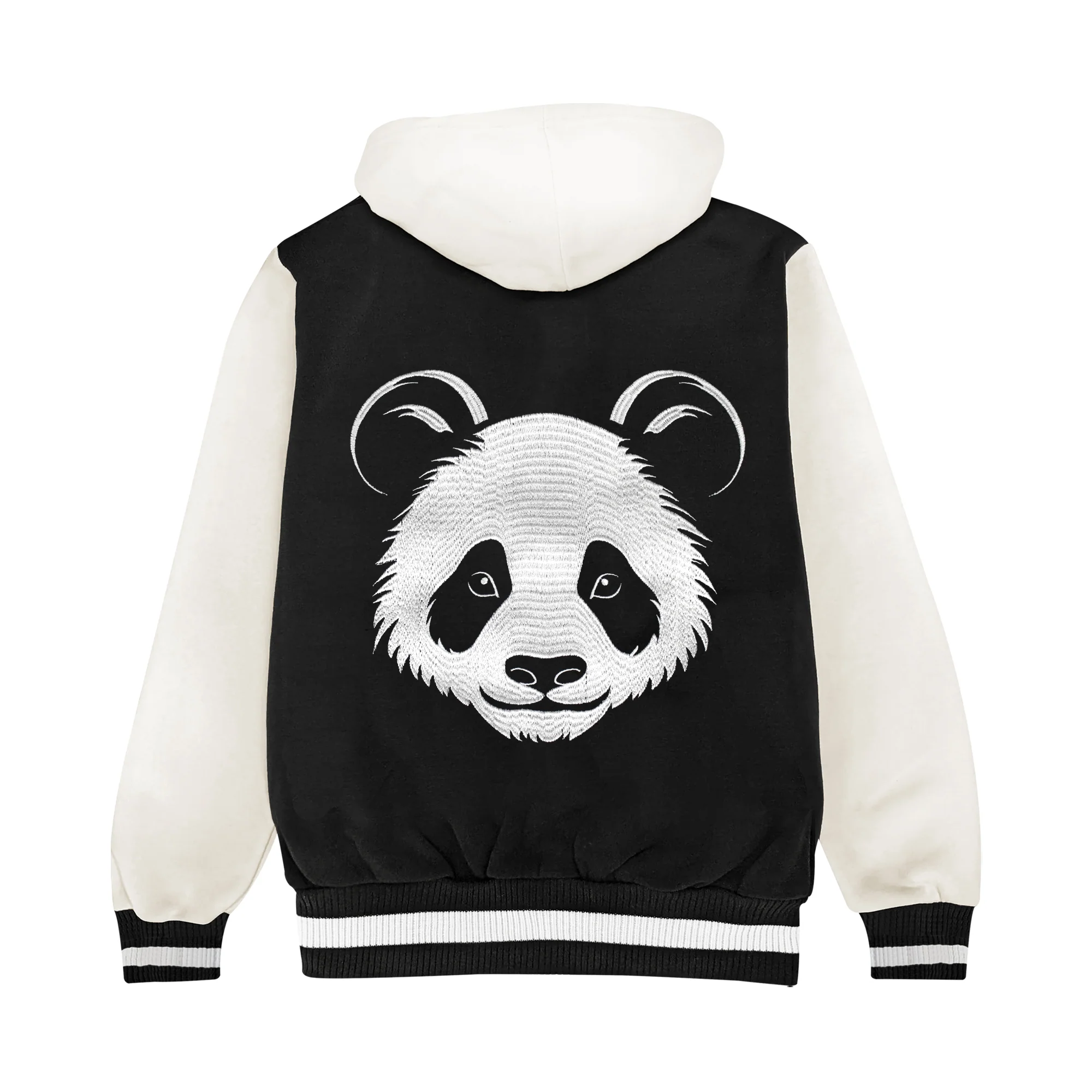 Panda Face Kids Varsity Jacket - Image 3