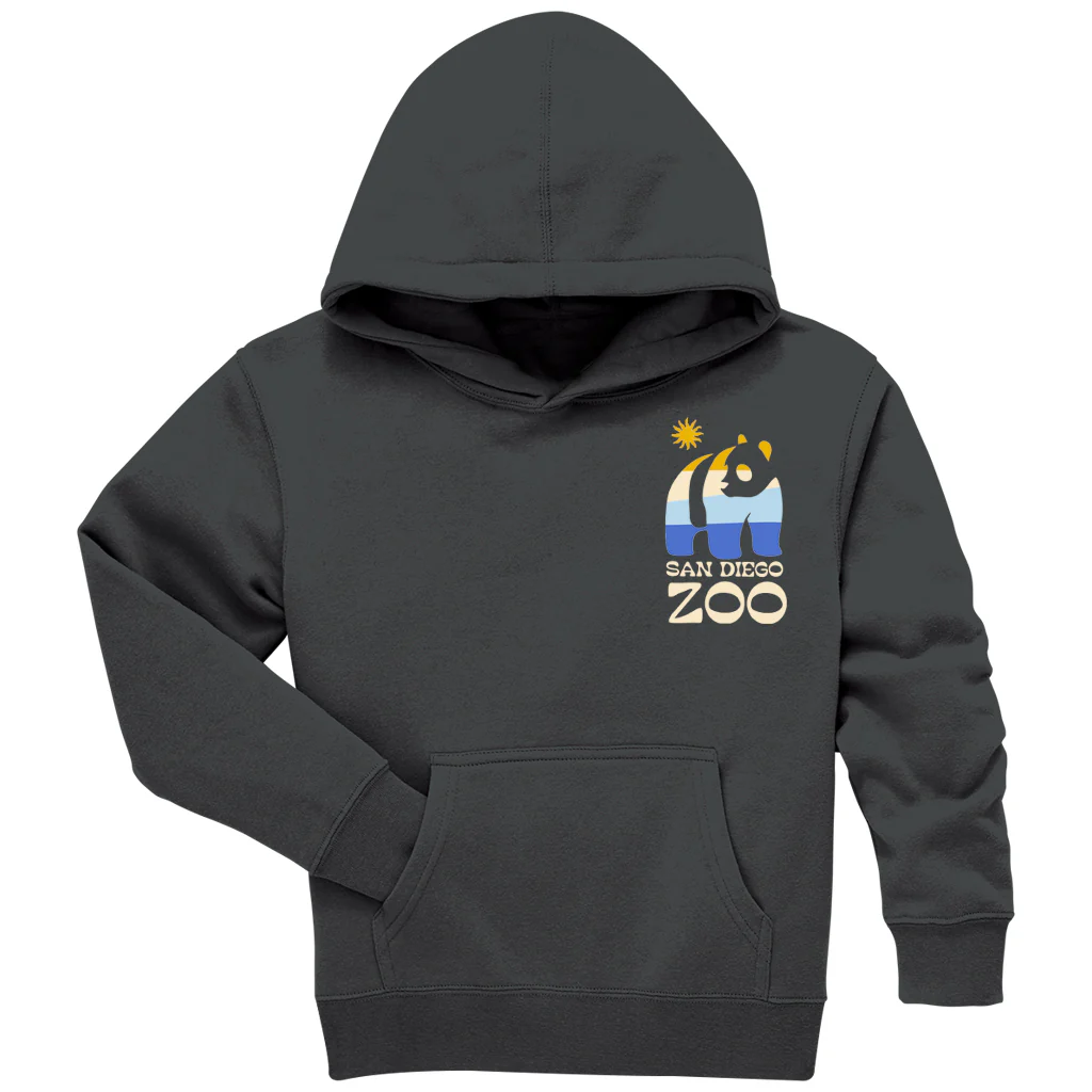 Panda Good Vibes Kids Hooded Sweatshirt - Image 2