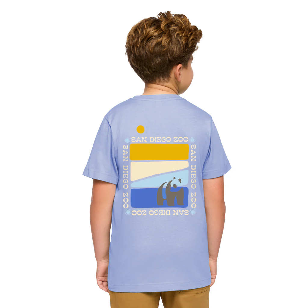 Panda Good Vibes Kids Tee - Image 4