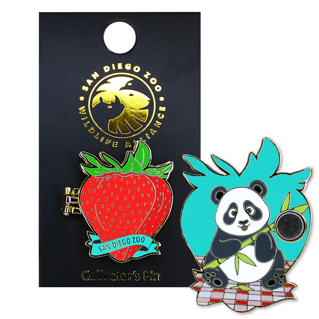 Panda Picnic Hinged Trading Pin