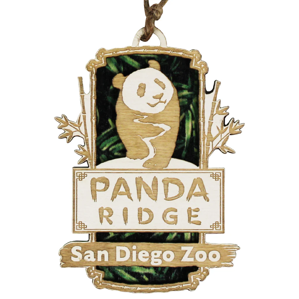 Panda Ridge Wooden Ornament