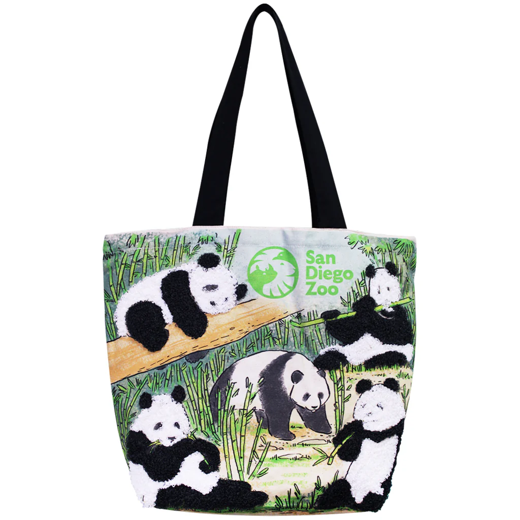 Panda Scene Canvas Tote Bag