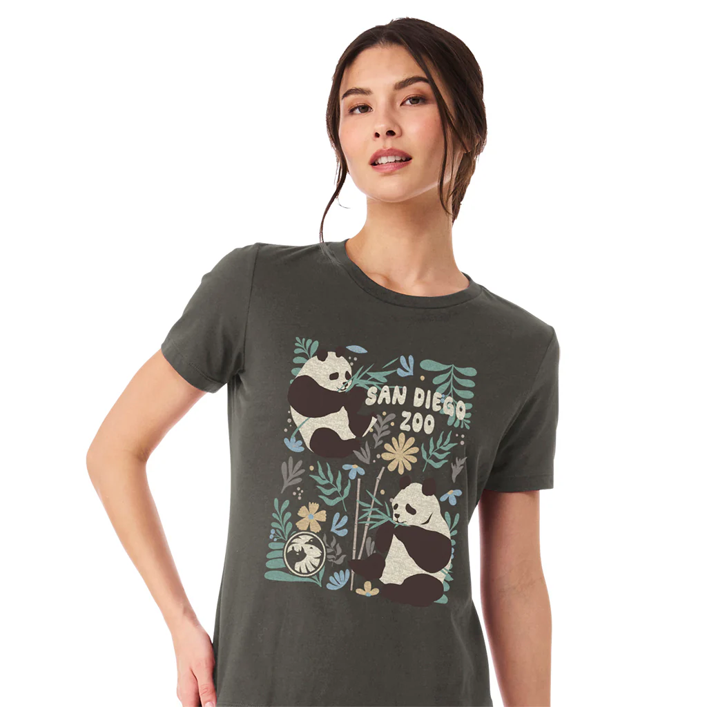 Pandas & Petals Ladies Tee - Image 2