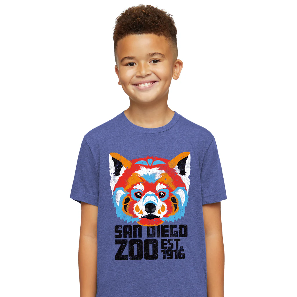 Pop Art Red Panda Kids Tee - Image 2