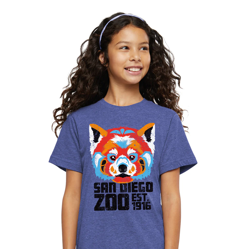 Pop Art Red Panda Kids Tee - Image 3