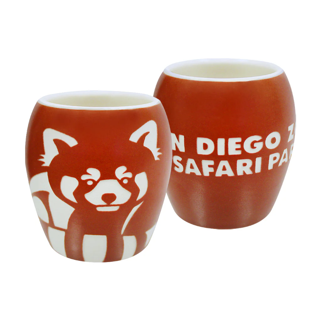 Red Panda Matte Etched Shot Glass