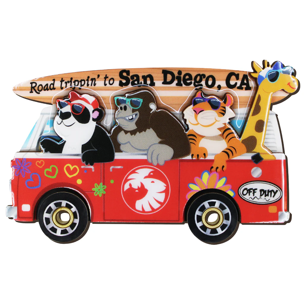 Road Trippin' To San Diego CA Magnet