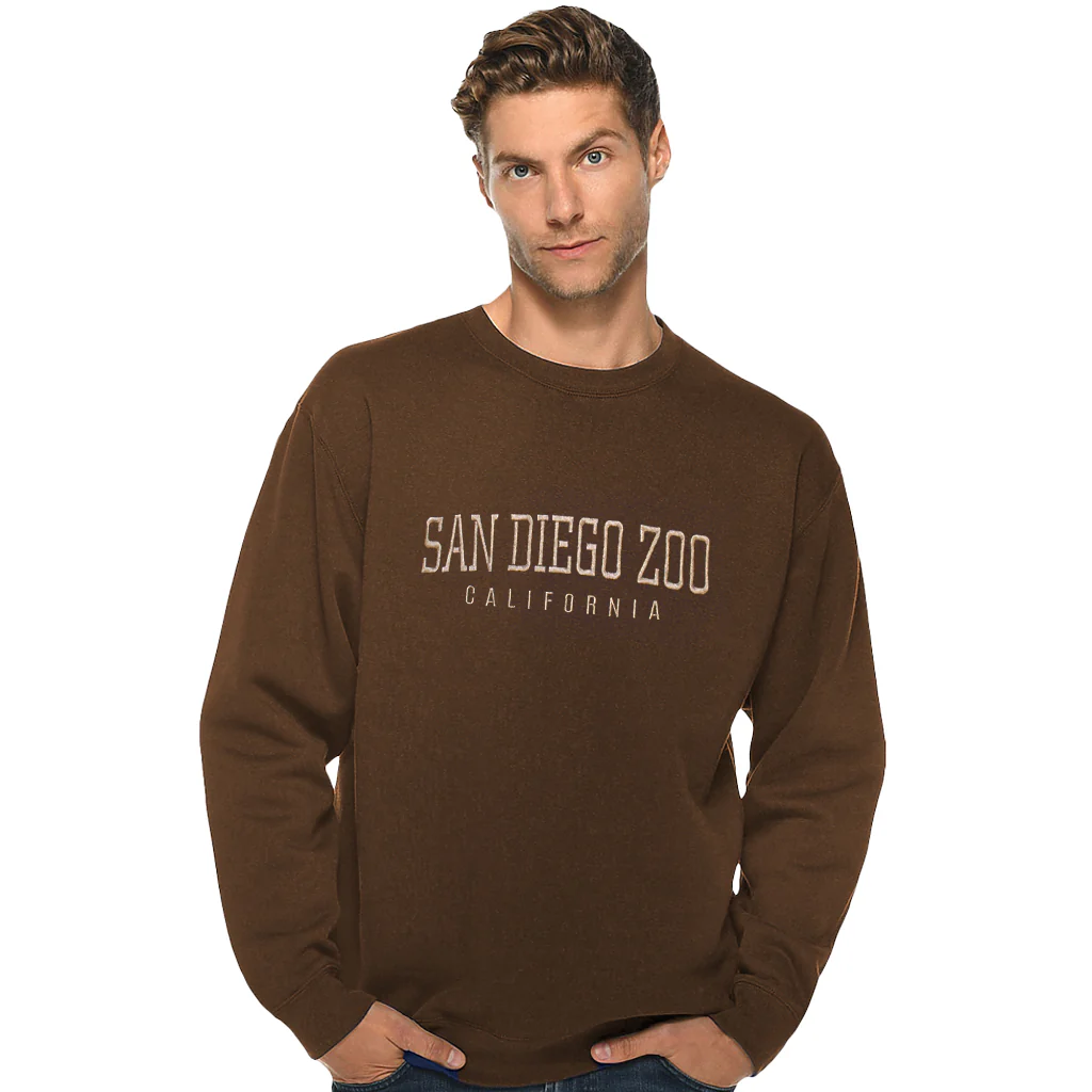 San Diego Zoo Embroidered Crew Sweatshirt - Image 2