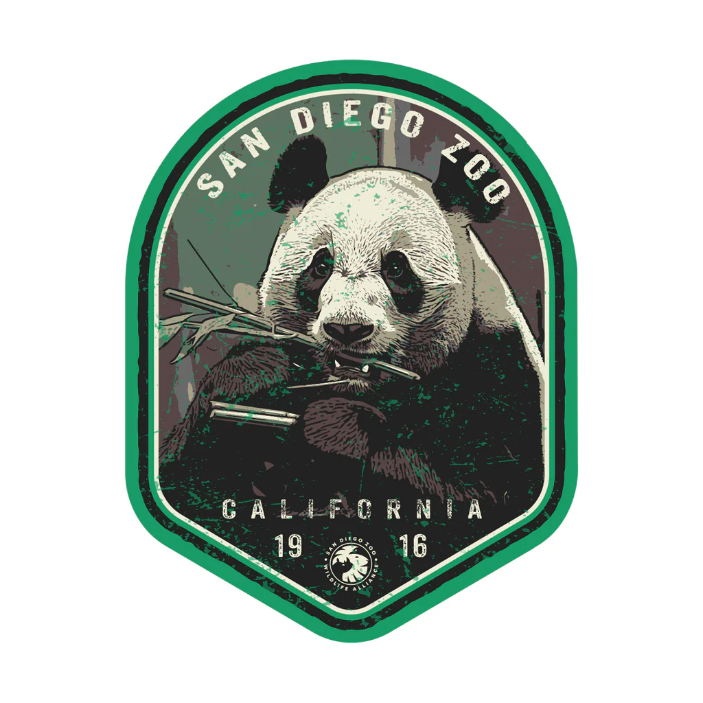 San Diego Zoo Panda Sticker