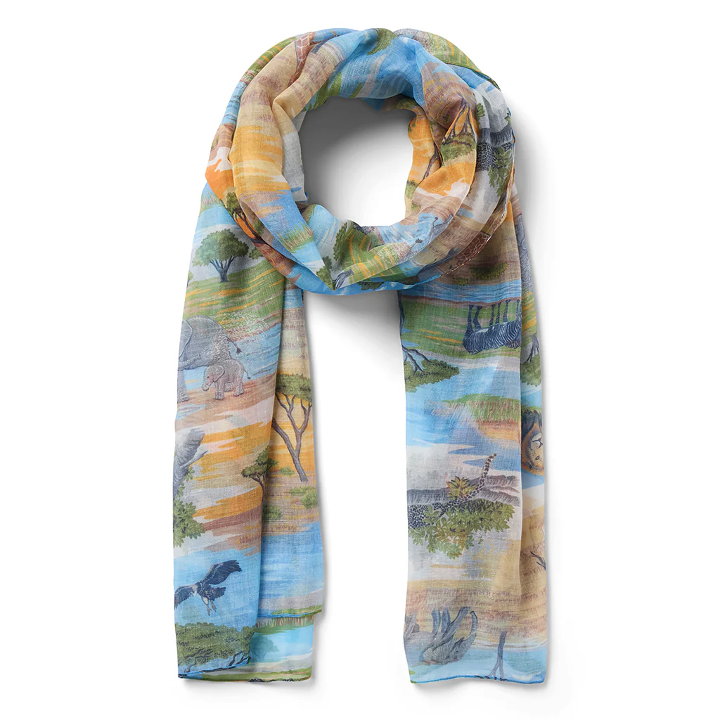 San Diego Zoo Reyn Spooner African Savanna Scarf