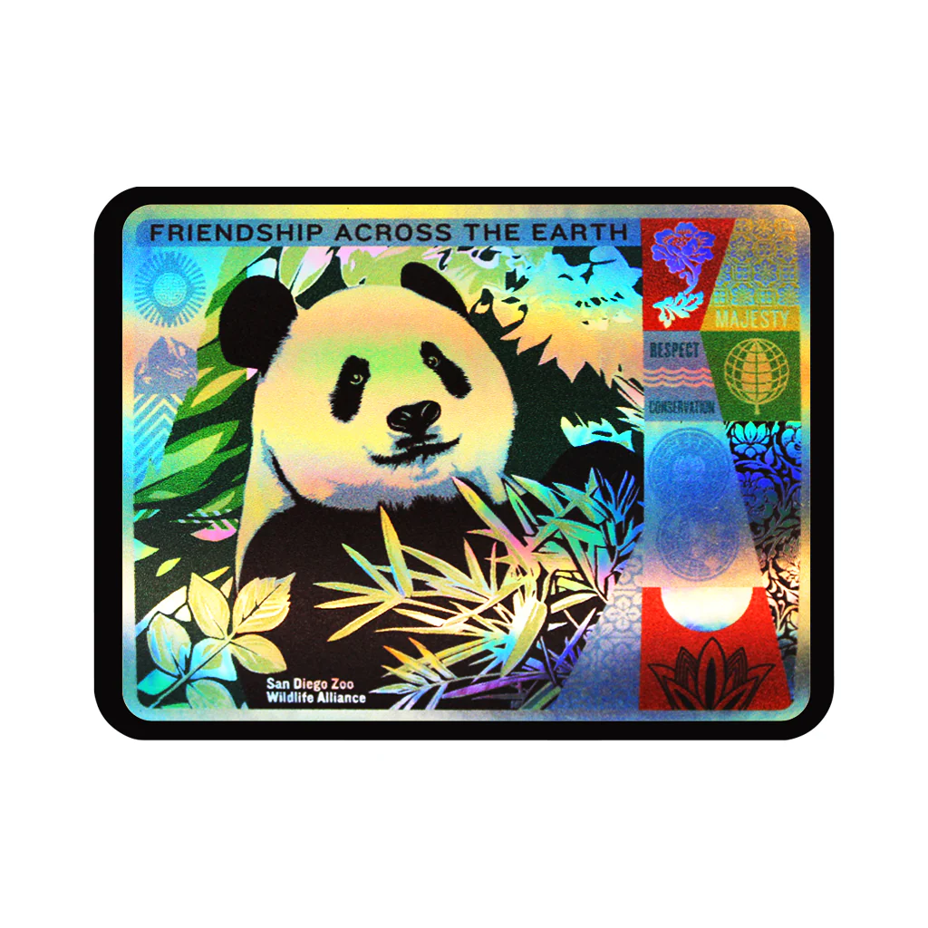 San Diego Zoo Shepard Fairey Giant Panda Sticker