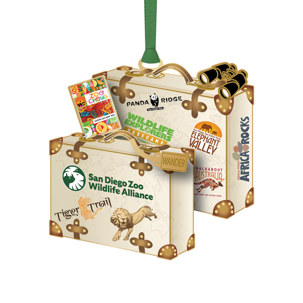 San Diego Zoo Travel Suitcase Ornament