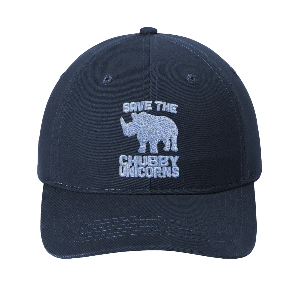 Save The Chubby Unicorns Baseball Cap - Tonal Blue