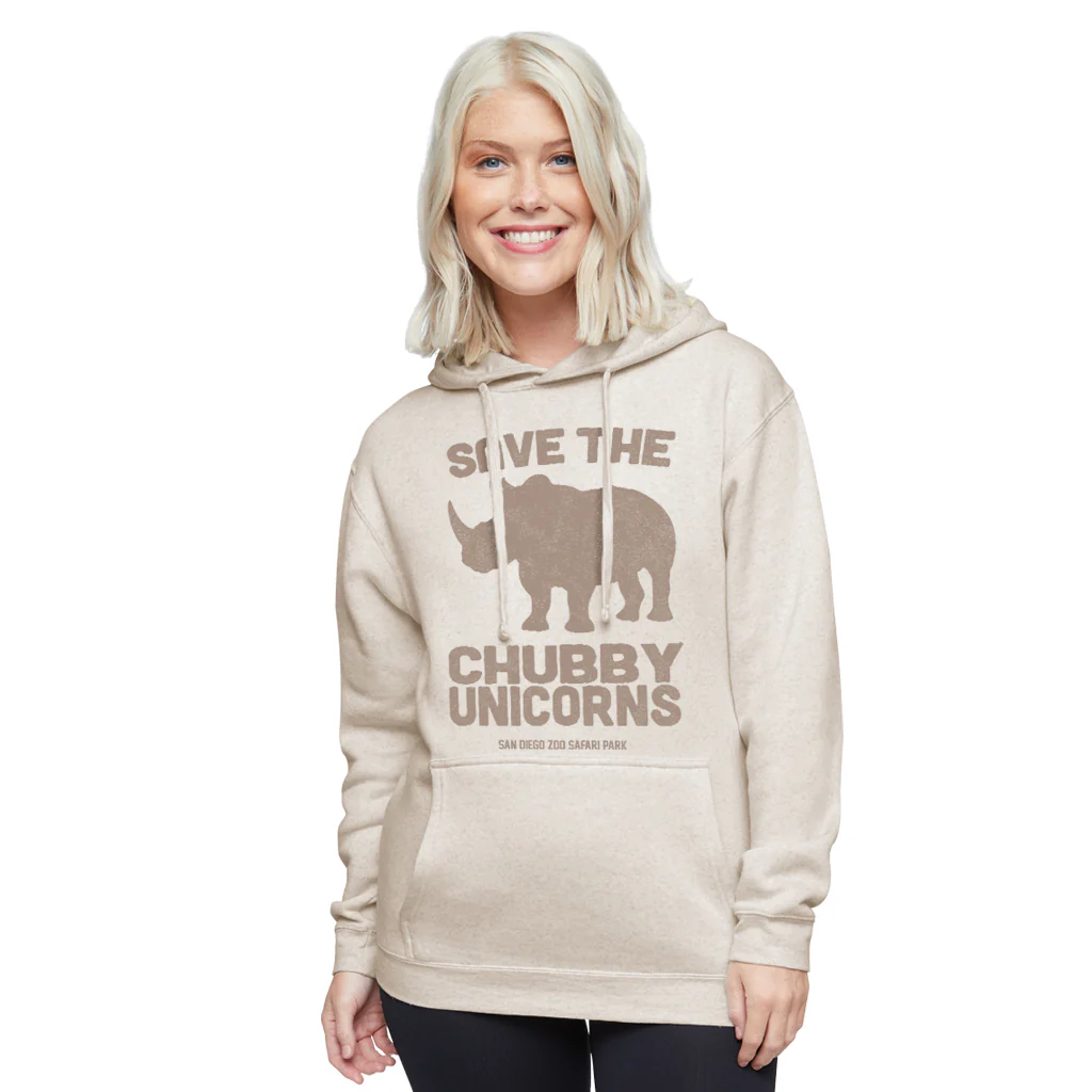 Save the Chubby Unicorns Hooded Sweatshirt - Image 3