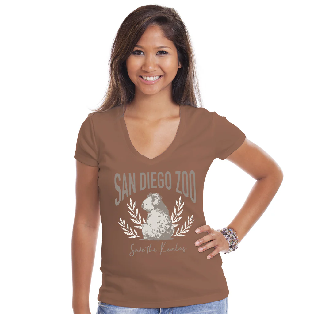 Save The Koalas Ladies V-Tee - Image 2