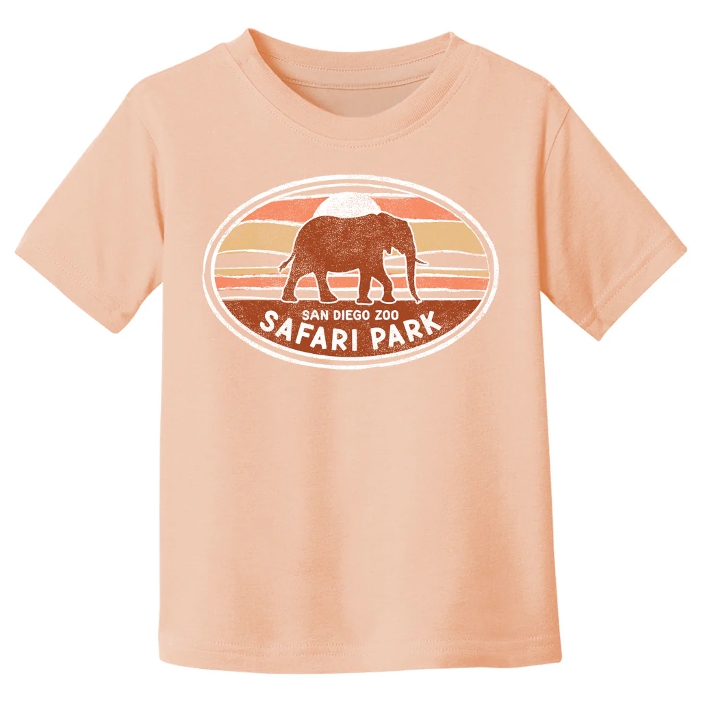 Sunset Elephant Kids Tee