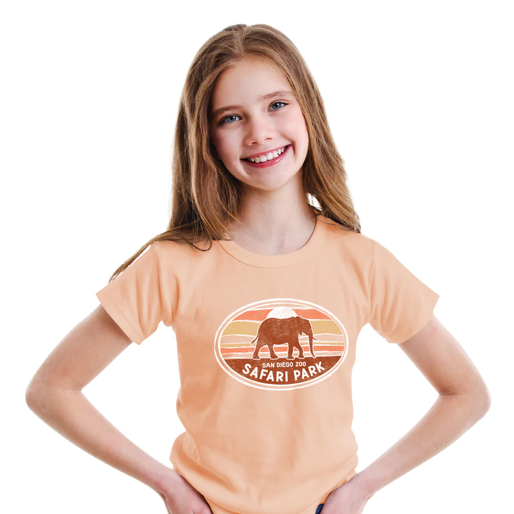 Sunset Elephant Kids Tee - Image 2