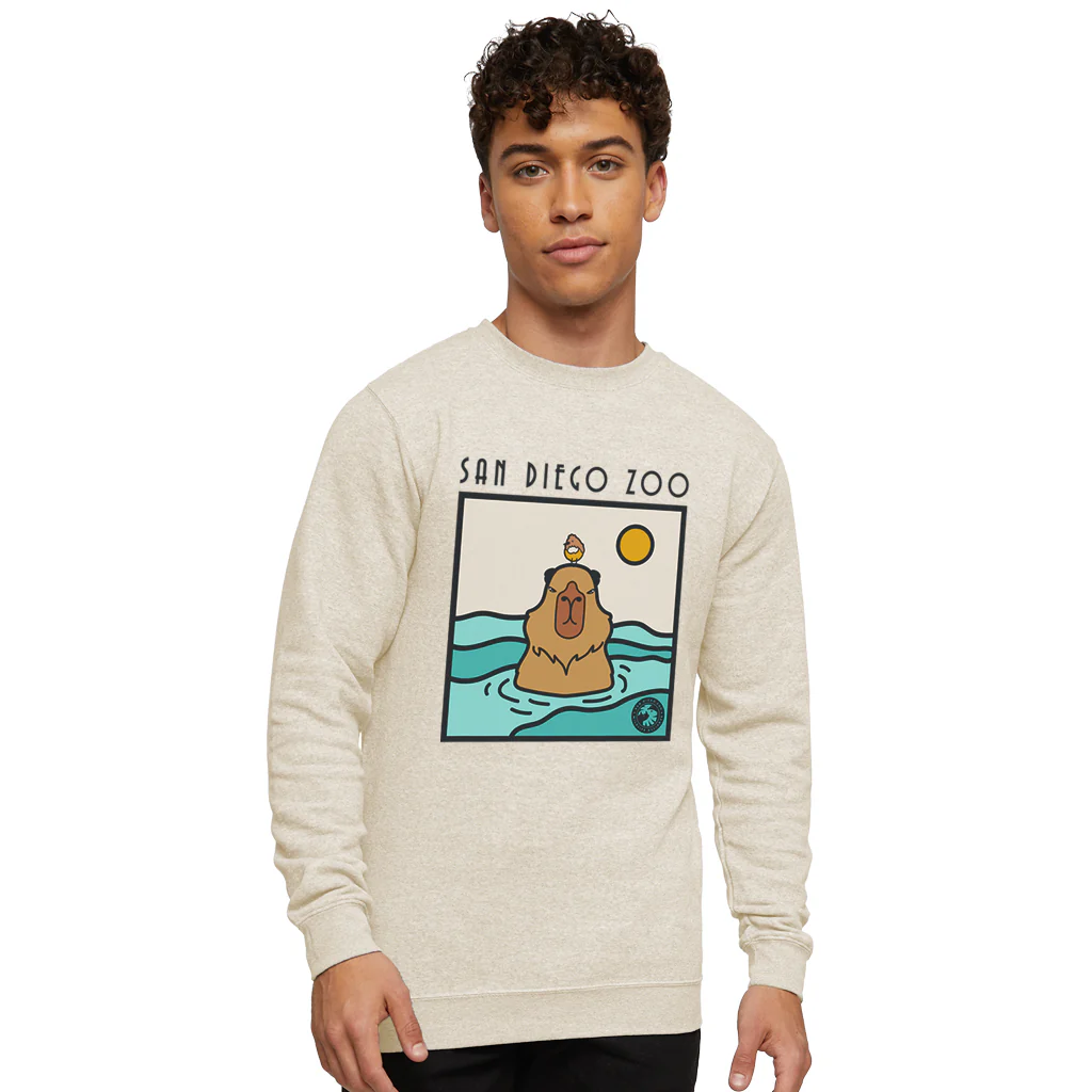 Swimming Capybara Sweatshirt - Image 2