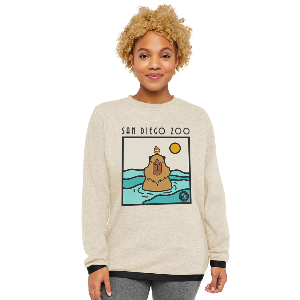 Swimming Capybara Sweatshirt - Image 3