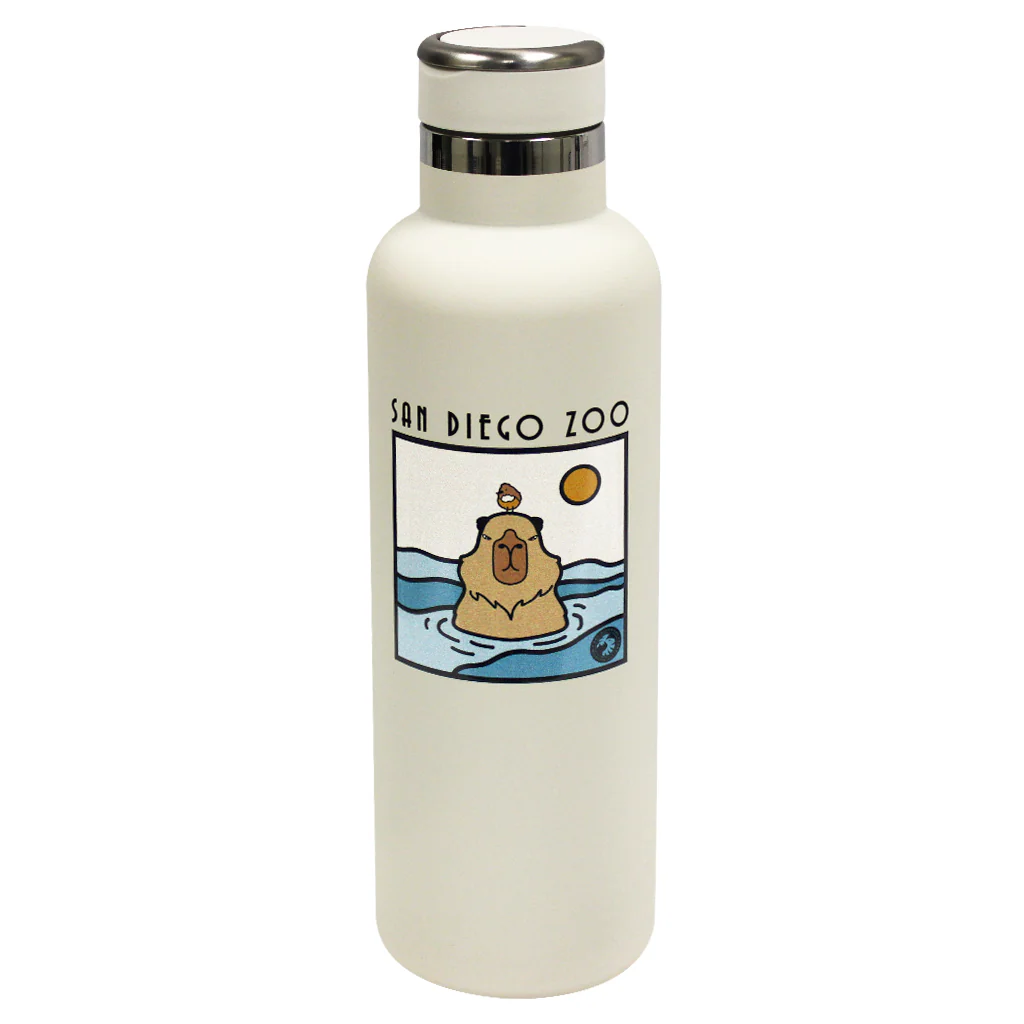 Swimming Capybara Water Bottle