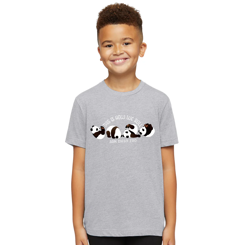 This Is How We Roll Panda Kids Tee - Image 2